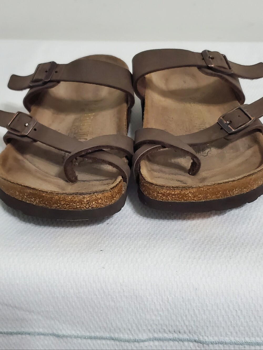 Birkenstock Mayari Habana Brown Oiled Leather Sandals Size 37 - Picture 3 of 7